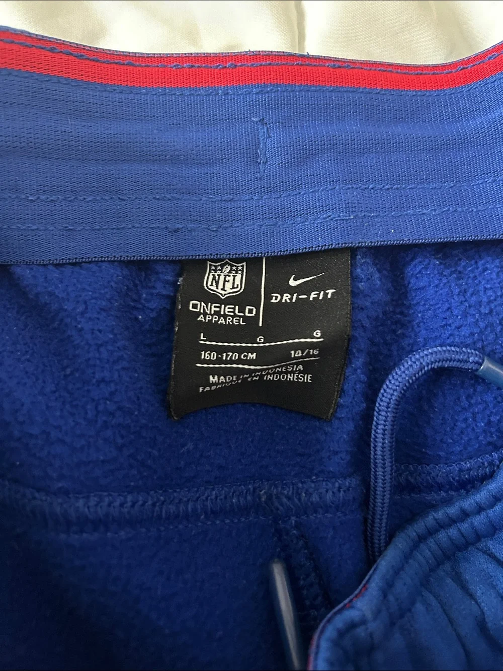 Nike Kids Blue Fleece Joggers with Team Logo